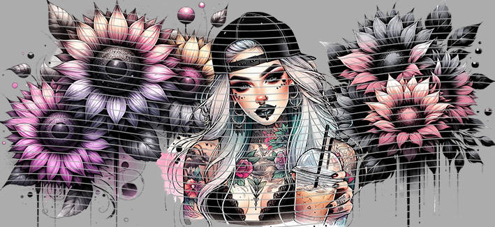 16oz Sunflower Girl-SU-362